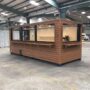 CONTENEDOR DE ENVÍO CAFETERÍA DE MADERA DE 20 PIES