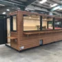 CONTENEDOR DE ENVÍO CAFETERÍA DE MADERA DE 20 PIES